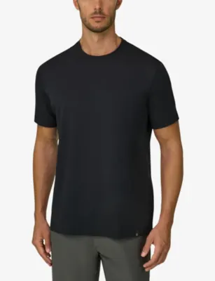 BOGGI MILANO Short-Sleeved Branded-Tab Stretch-Cotton T-Shirt detail 3