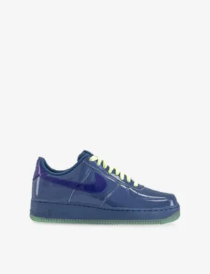 For Him Air Force 1 Low Patent-Leather Trainers - EUR 39 / 5 UK MEN in MYSTIC NAVY GRAPE IC – Mens | Trainers | Lace up trainers