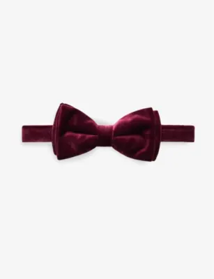 ETON Pre-tied velvet bow tie - Black detail 3