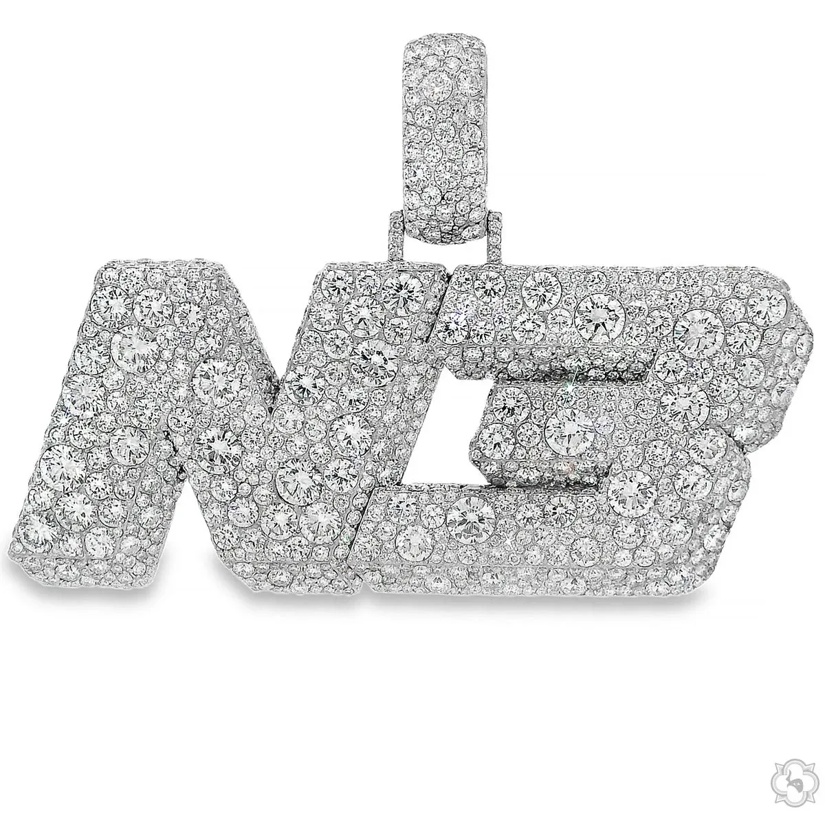 RINA - For Him CUSTOM CVD Diamond Mosaic Logo pendant 70742 in Rose Gold – Pendant