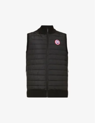 CANADA GOOSE High-neck padded wool and shell-down vest - BLACK