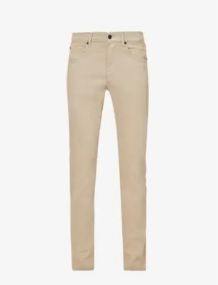 7 FOR ALL MANKIND Brand-patch belt-loop regular-fit stretch-denim jeans - 31