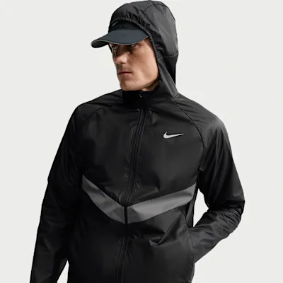 Nike Miler Men's Therma-FIT Repel Winterised Running Jacket - Black/Black