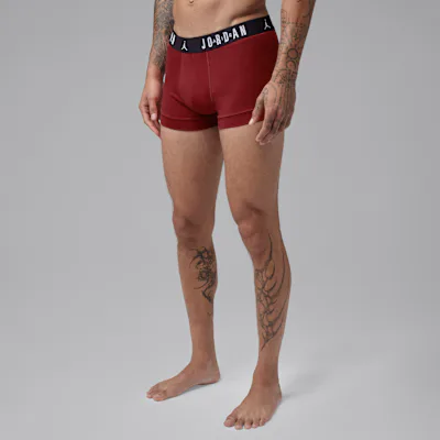 Jordan Men's Dri-FIT Cotton Trunks (5-Pack) - Gym Red/Black