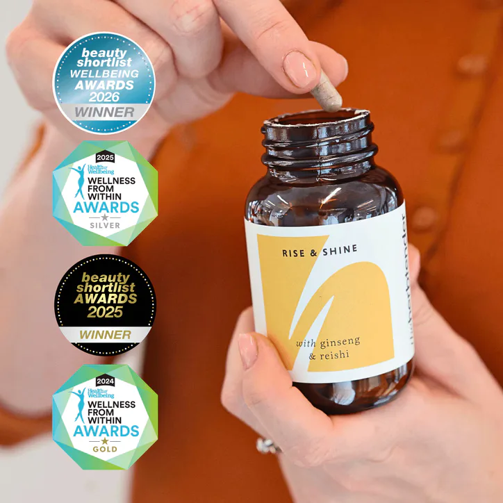 The Herbtender Rise & Shine With Ginseng & Reishi 60 Vegan Capsules detail 3