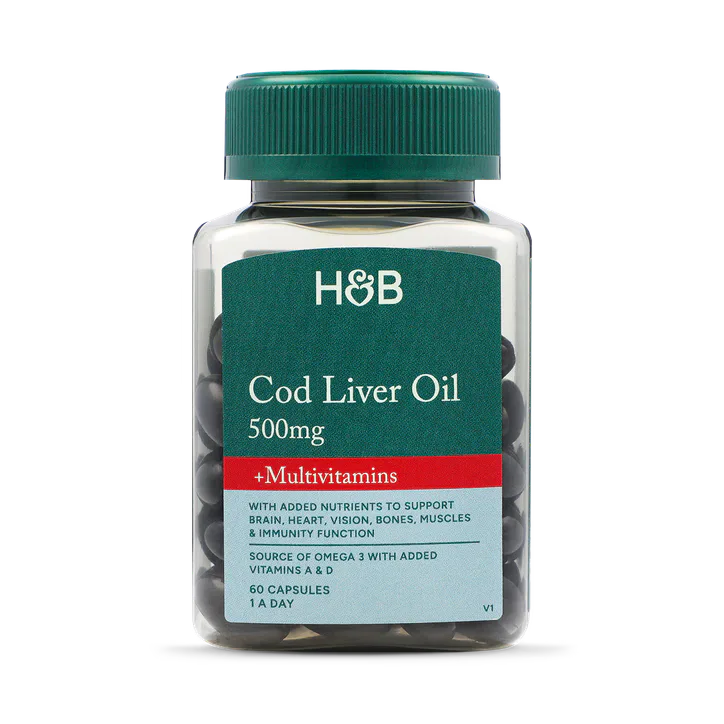 For Him Cod Liver Oil & Multivitamins 500mg 60 Capsules