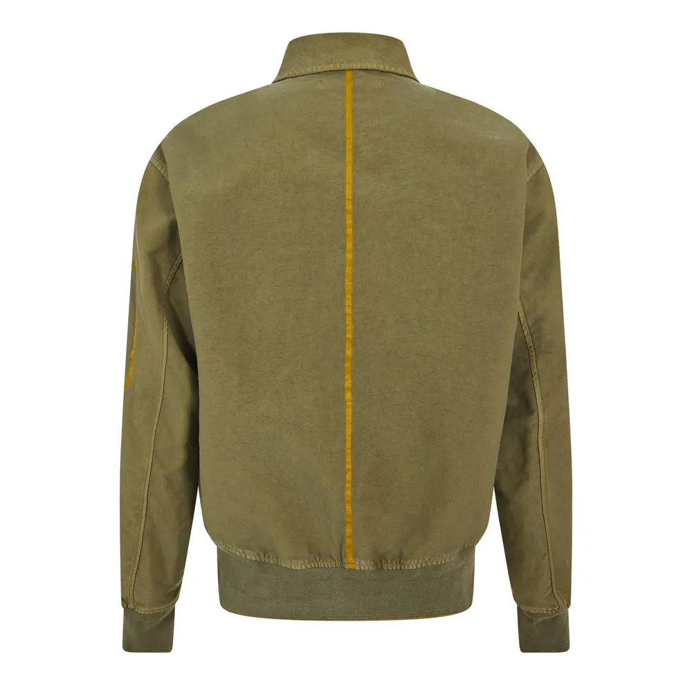Massimo Osti Studio Men's Trama Harrington Jacket in Capers 652, additional product view 2