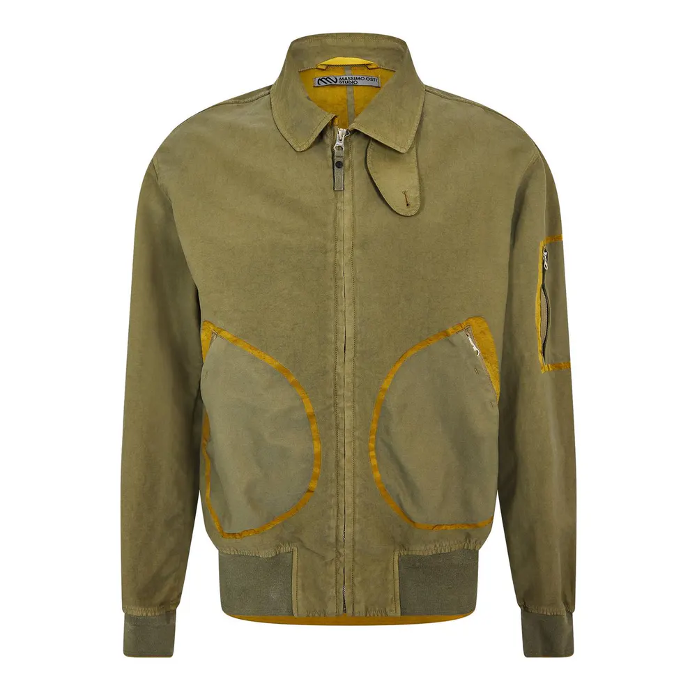 Massimo Osti Studio Men's Trama Harrington Jacket in Capers 652 – Clothing