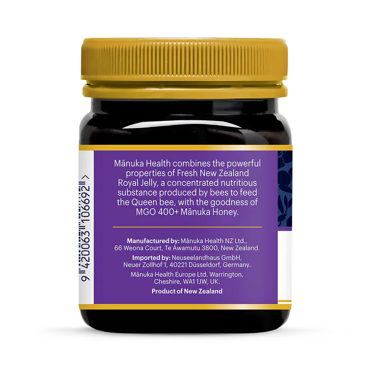 Manuka Health NZ Royal Jelly in MGO 400+ Manuka Honey 250g, additional product view 2