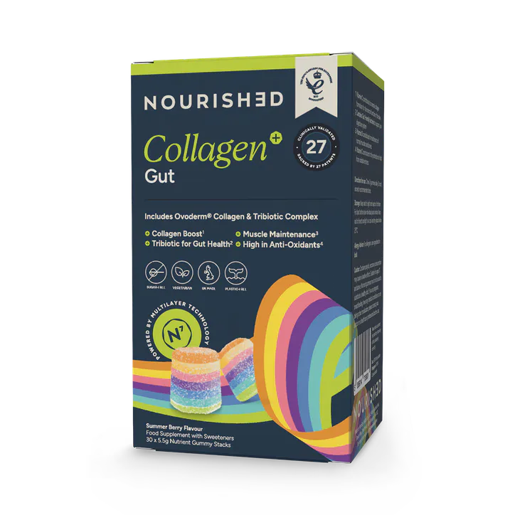 Nourished Collagen+ Gt Ntrnt Stcks 30 Gm - Collagen+ Gut Nutrient Stacks 30 Gummies