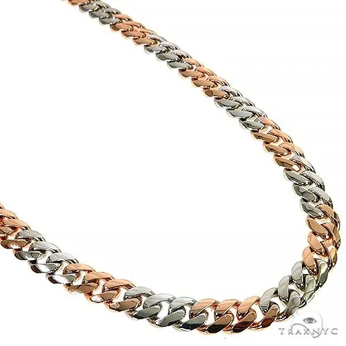 JALGAS - ASTOURIAN Solid Miami Cuban Chain 10K Two Tone 22 Inches 8.1mm 68012 – Chain
