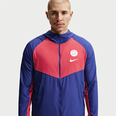 Nike Paris Saint-Germain City Side Men's Football Jacket - Deep Royal Blue/Global Red/Deep Royal Blue/White