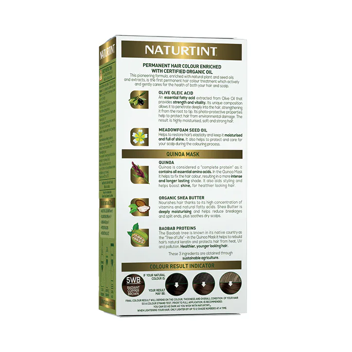 Naturtint Permanent Hair Colour Gel 5WB (Radiant Copper Brown), additional product view 2