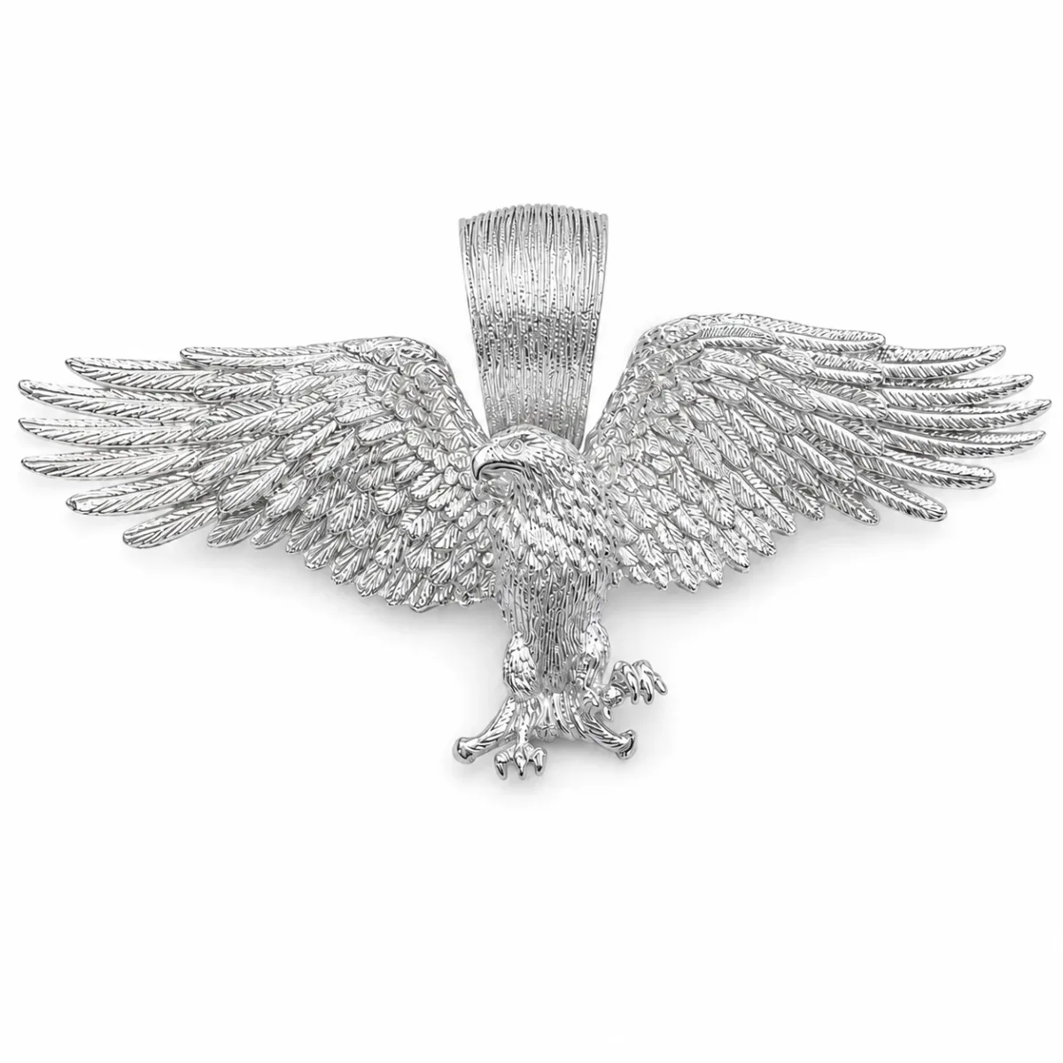 RINA - For Him FACTORY For Him 14K Gold Eagle Pendant 66355 in White Gold – Pendant