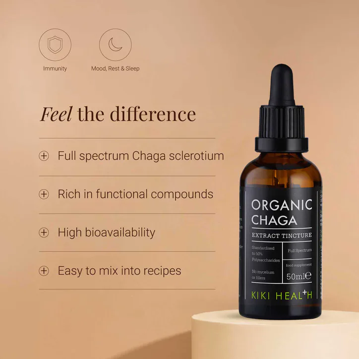 KIKI HEALTH Organic Chaga Tincture - 50ml detail 2