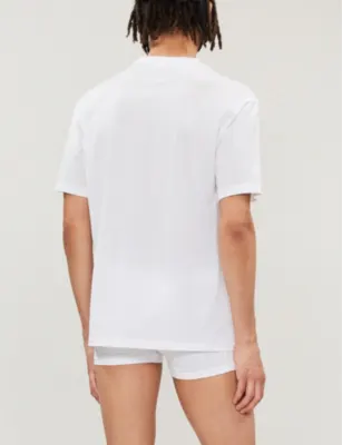 HANRO Cotton Sporty cotton-jersey T-shirt detail 3