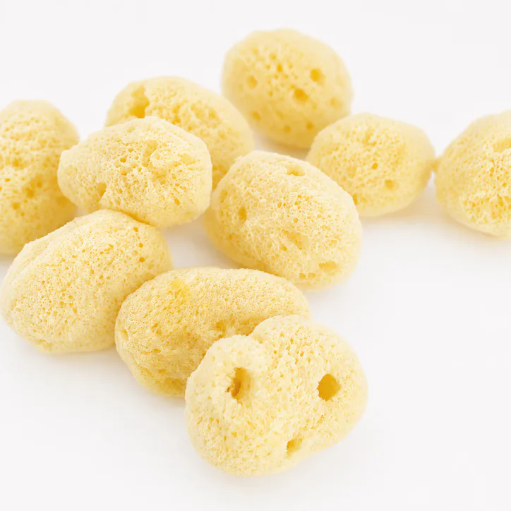 SpongeBox 6-Pack Natural Sea Sponge Puffs - Yellow detail 3
