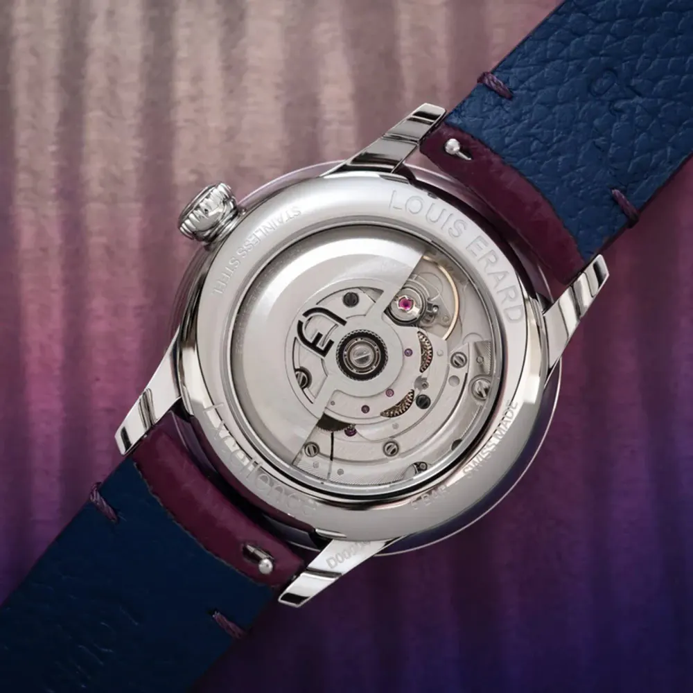 Louis Erard Excellence Petite Seconde 39mm Unisex Watch Purple in Purple, additional product view 2