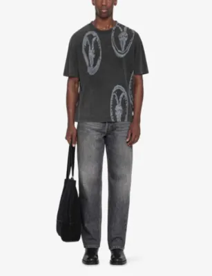 ALLSAINTS Rammy Logo-Print Oversized Cotton T-Shirt detail 2