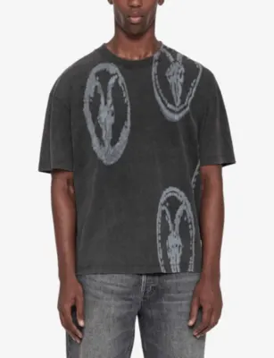 ALLSAINTS Rammy Logo-Print Oversized Cotton T-Shirt detail 3