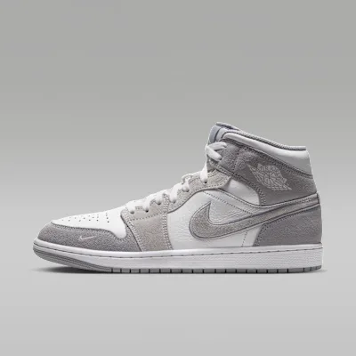 Jordan Air Jordan 1 Mid SE Men's Shoes - Summit White/Wolf Grey/Pure Platinum
