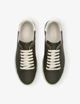 AXEL ARIGATO Clean 90 Split Leather Trainers - EUR 46 / 12 UK MEN in KHAKI, additional product view 2