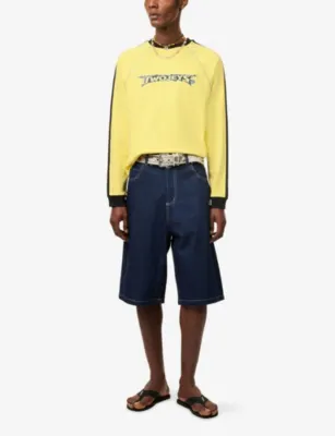 TWOJEYS Beach Bum Long-Sleeve Cotton T-Shirt in YELLOW, additional product view 2