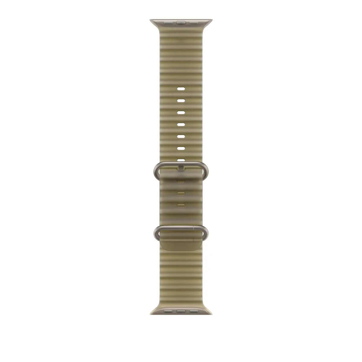 Apple 49mm Translucent Kelp Ocean Band - Natural Titanium Finish