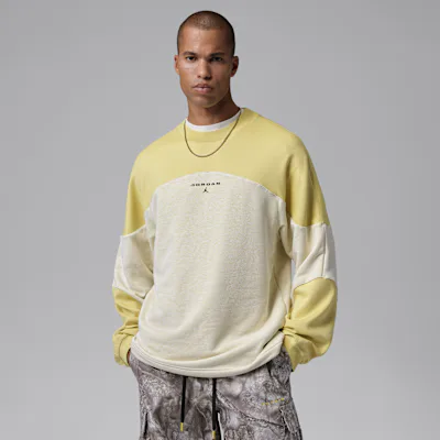 Jordan Flight Mountainside Men's Long-Sleeve Top - White/Celery/Black