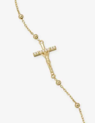 COMMONLINES Studded 18ct Yellow-Gold Plated Sterling-Silver Bracket detail 3