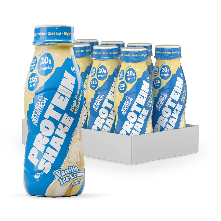 Applied Nutrition High Protein Shake - 20g Protein - Vanilla Ice Cream - 8 x 330ml