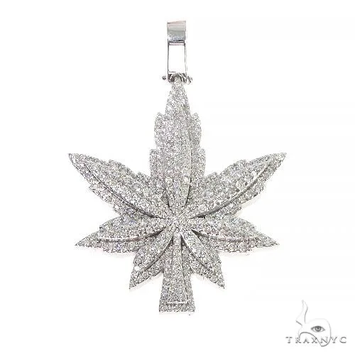 RINA - For Him FACTORY 14K Gold Custom Made Weed Pendant 66729 in Rose Gold – Pendant