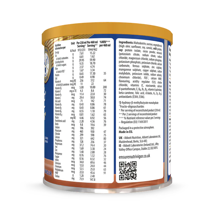 Abbott Ensure NutriVigor Powder Chocolate 400 g, additional product view 2