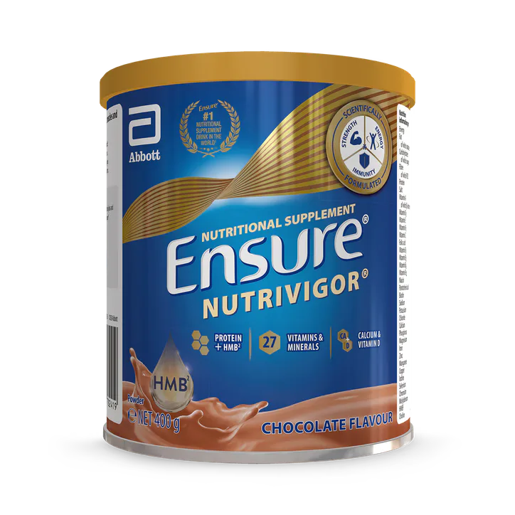 Abbott Ensure NutriVigor Powder Chocolate 400 g – Vitamins & Supplements > Condition > Cold & Immune Support