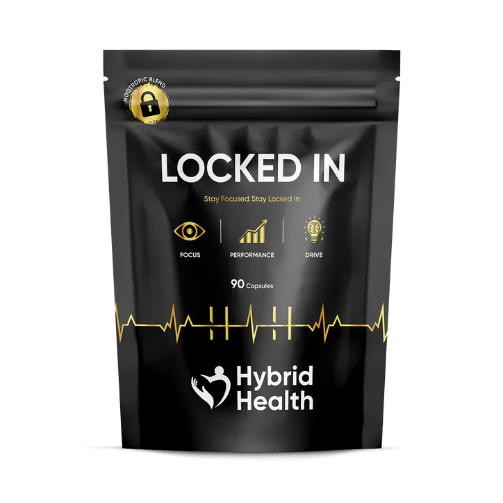 Hybrid Health Locked In 12-in-1 Focus Nootropic Complex 90 Capsules