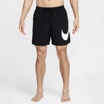 Nike Swim Breaker Men's 18cm (approx.) Fully Lined Volley Shorts - Black/White/Black/Black