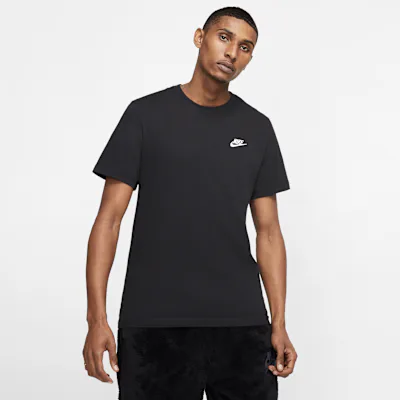 Nike Sportswear Club Men's T-Shirt - Black/White