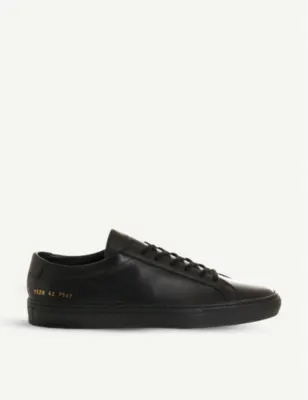 COMMON PROJECTS Achilles low-top trainers - 7 in BLACK – Mens | Trainers | Lace up trainers