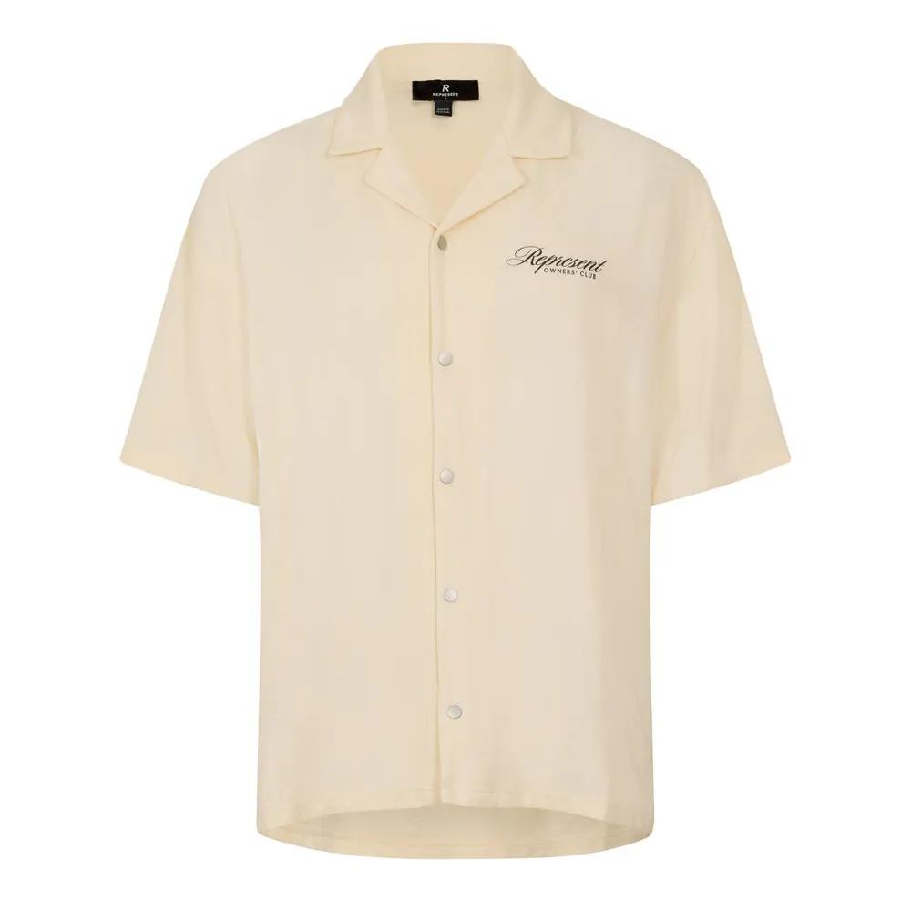 Represent Men's Patterned Short Sleeve Shirt