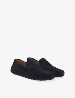 BOSS Penny-Detail Suede Loafers - EUR 39 / 5 UK MEN detail 3