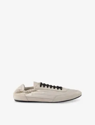 PRADA Collapse Re-Nylon and Suede Low-Top Trainers - LIGHT BLUE - EUR 41.5 / 7.5 UK MEN in NEUTRAL – Mens | Trainers | Lace up trainers
