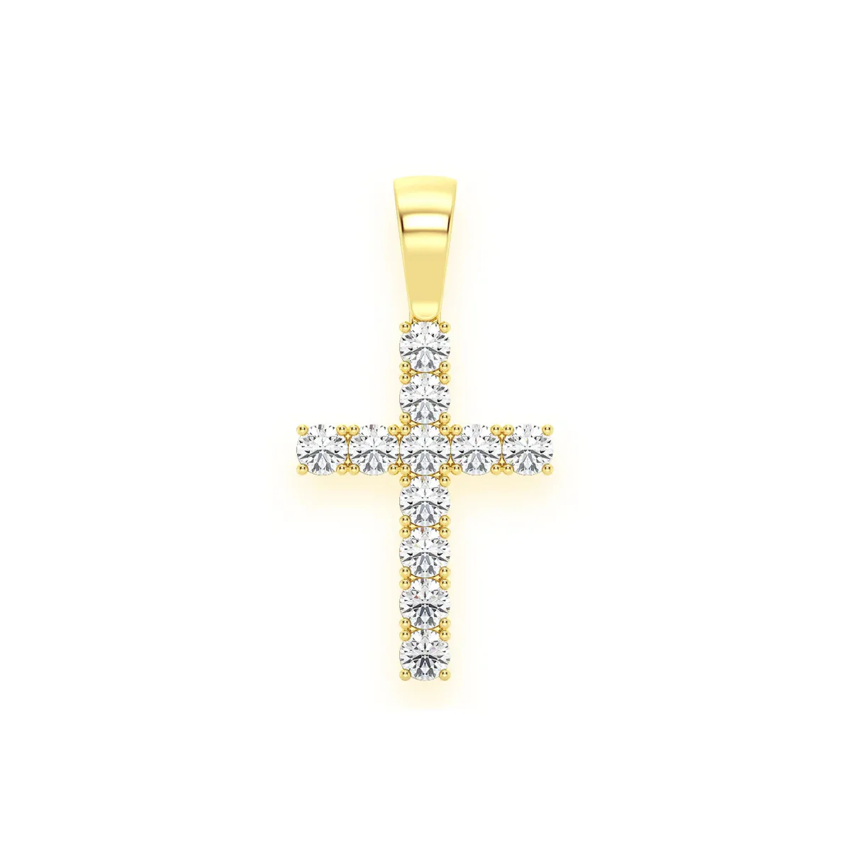 For Him Signature Diamond Cross in 3.75 ctw / Rose Gold / Natural Diamond – Pendant
