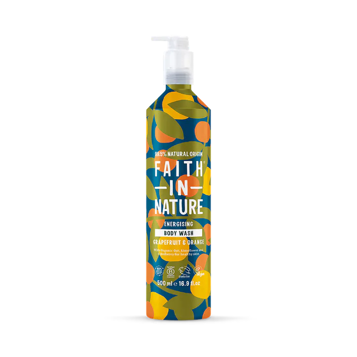 Faith in Nature Body Wash Grapefruit & Orange 500ml Aluminium