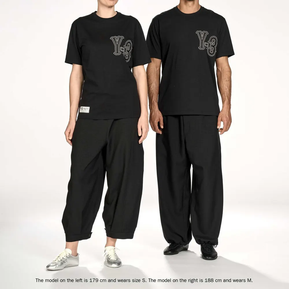 Y3 Mens Elite 5 GFX T-Shirt in Black, additional product view 3