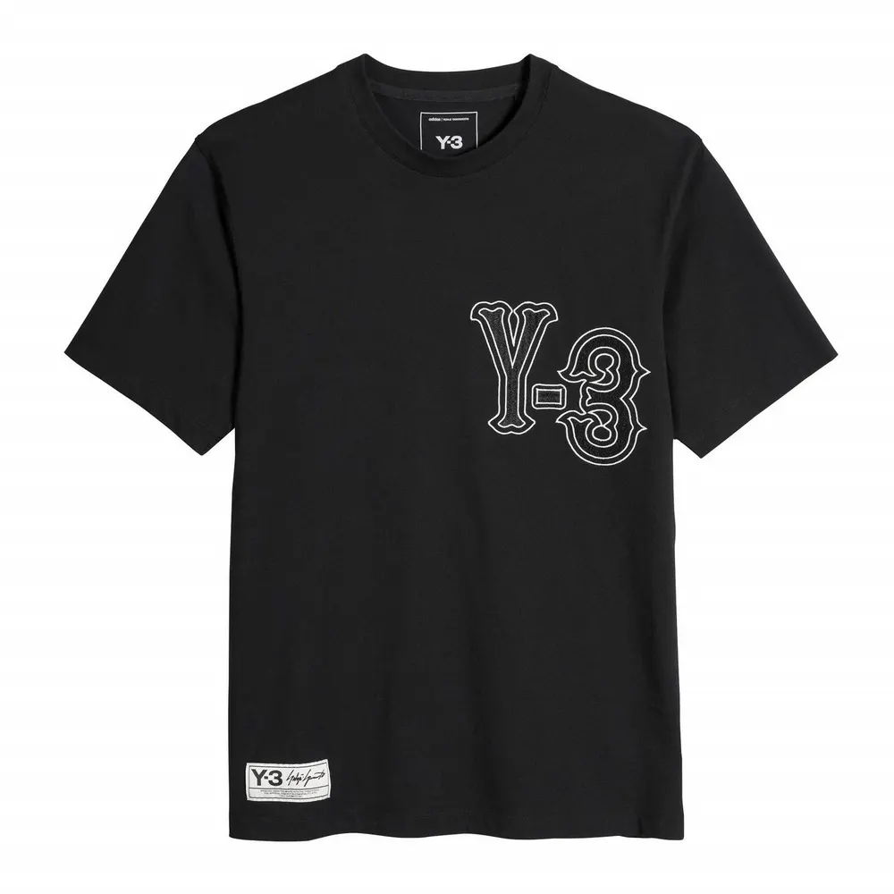 Y3 Mens Elite 5 GFX T-Shirt in Black – Clothing