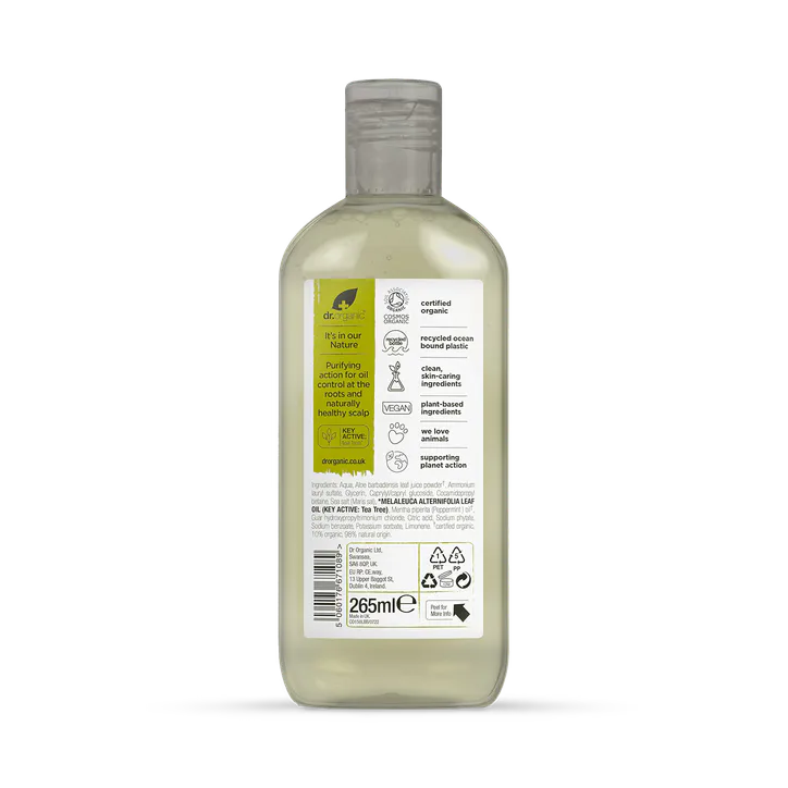 Dr Organic Tea Tree Shampoo 265ml detail 2