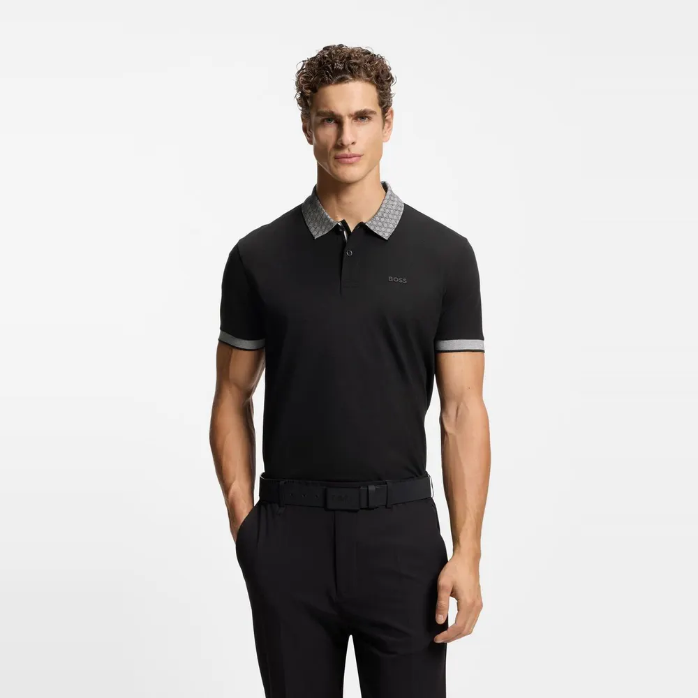 Boss Men's Chip Paddy Cotton Short-Sleeve Polo Shirt detail 2