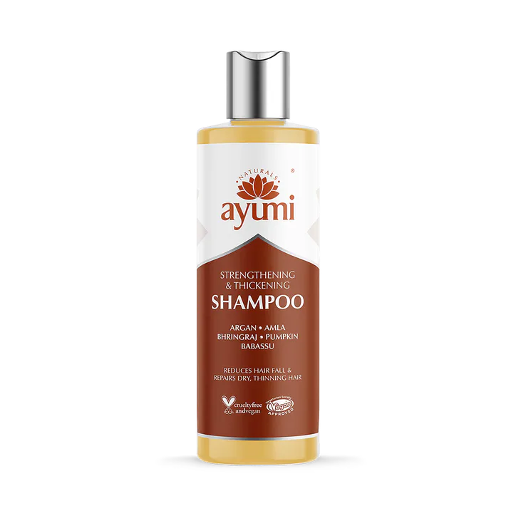 Ayumi Naturals Growth and Strengthening Shampoo, Reduces Hair Fall and Supports Thicker Hair, Certified Hair Growth Formula 250ml