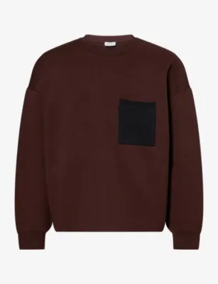 LOEWE Anagram Patch Knitted Cotton-Blend Jumper