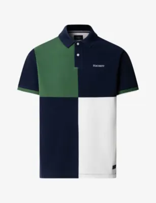 HACKETT Heritage Multi-Panel Short-Sleeve Cotton Polo